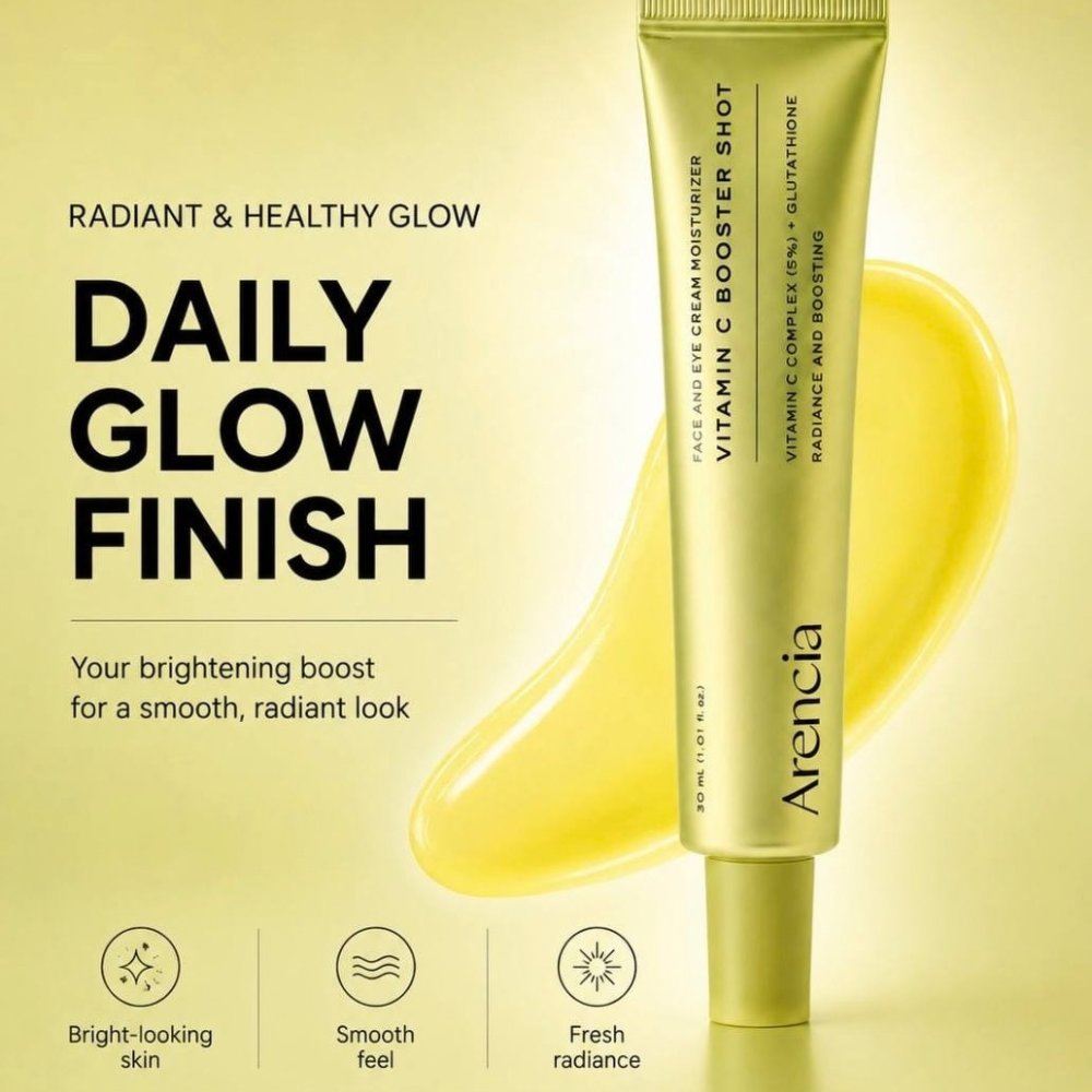 Arencia Vitamin C Booster Shot Serum with 5% Dual Vitamin C + Glutathione For Dark Spot Care